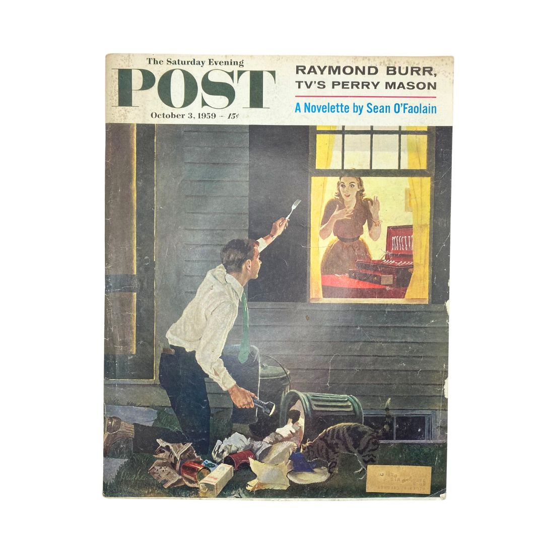 Saturday Evening Post Magazine October 3 1959 Treasure-Hunt Theme - Hughes