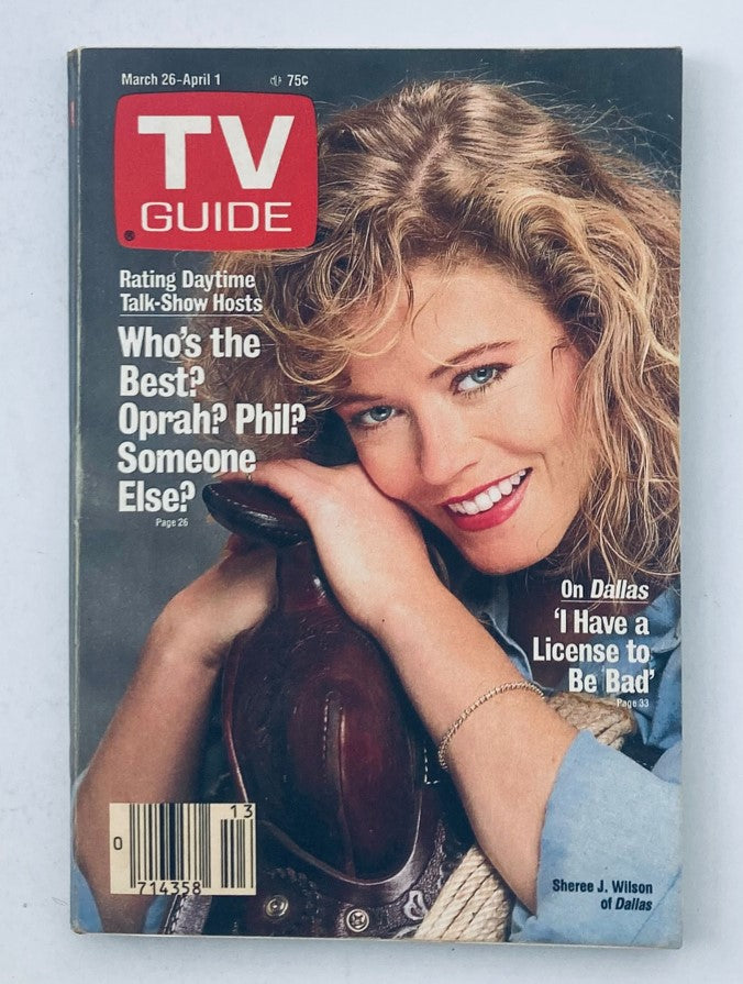 TV Guide Magazine March 26 1988 Sheree J. Wilson WA-Baltimore Ed. No Label