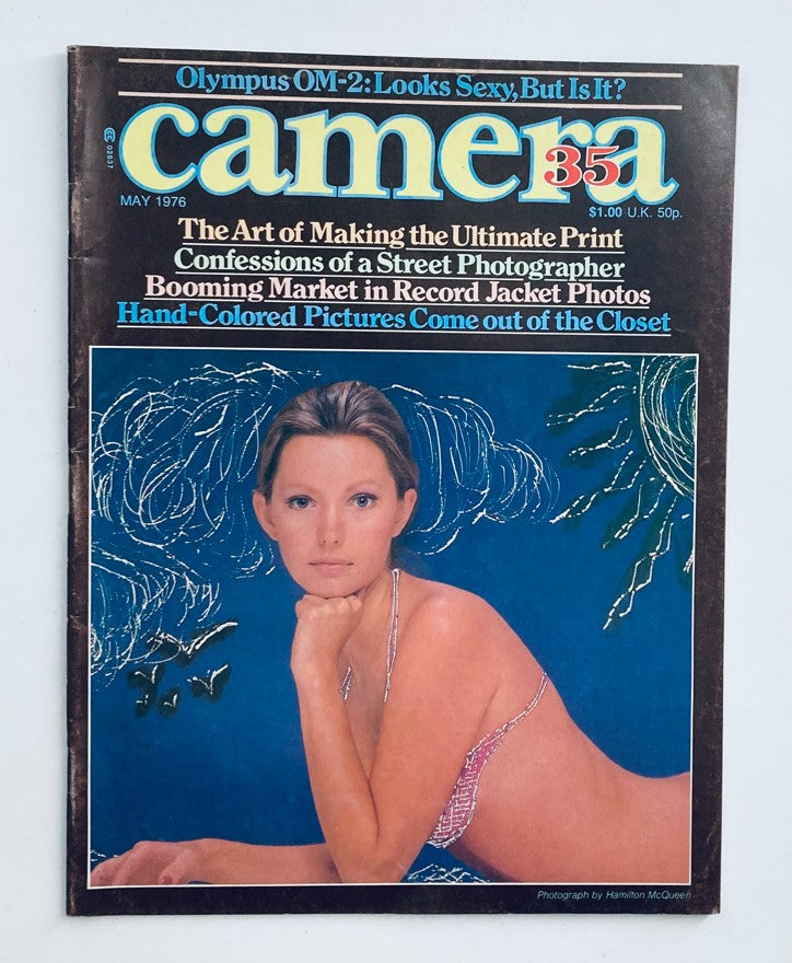 Cover of VTG Camera 35 Magazine May 1976 Volume 20 No. 3 featuring hand-colored pictures, photography insights, and articles on photography techniques.