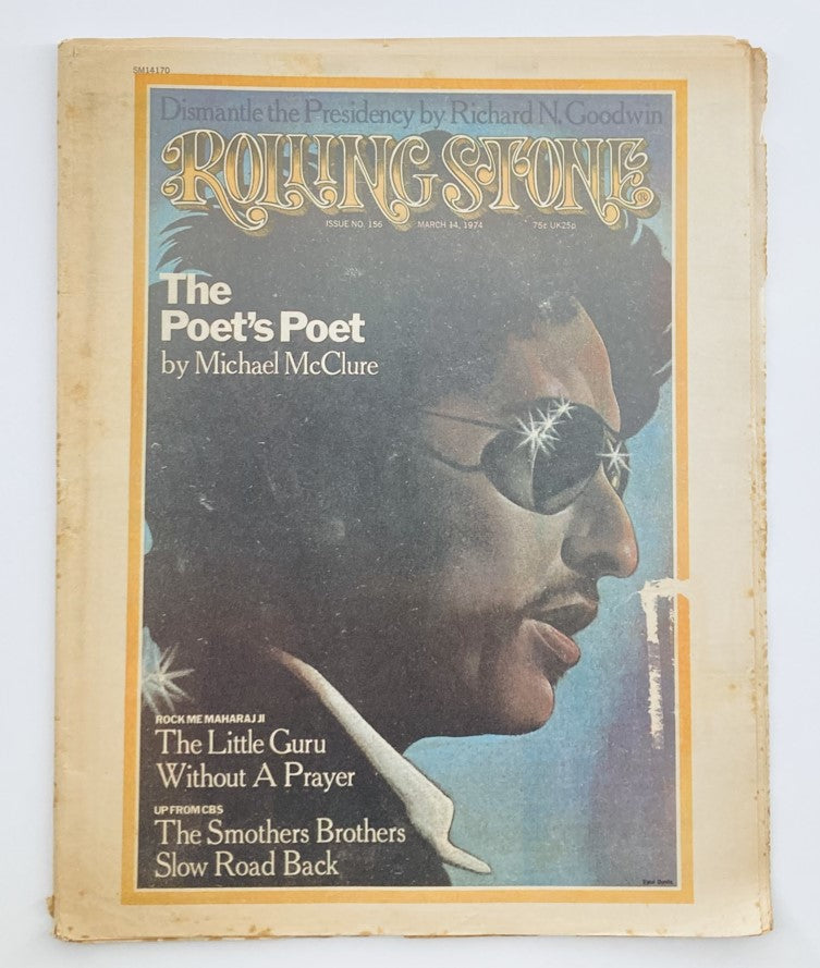 VTG Rolling Stone Magazine March 14 1974 No. 156 Bob Dylan The Poet's Poet