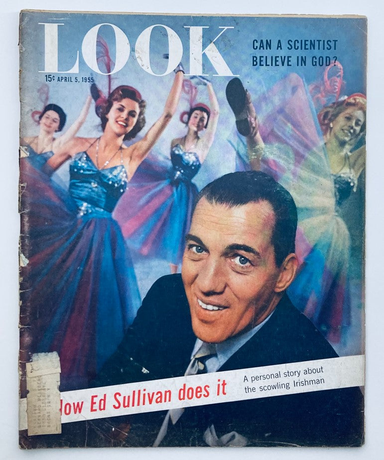 VTG Look Magazine April 5 1955 Vol 19 No. 7 Ed Sullivan A Personal Story