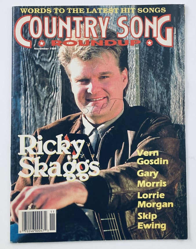 VTG Country Song Roundup Magazine November 1989 Ricky Skaggs & Vern Gosdin