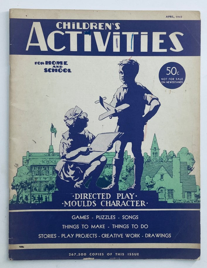 Children's Activities for Home and School April 1943 A Bunny Toy No Label