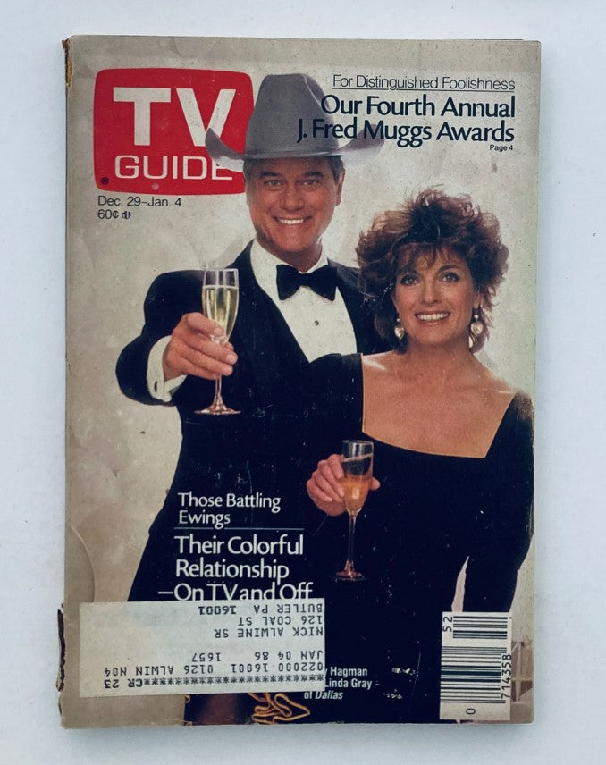 TV Guide Magazine December 29 1984 Larry Hagman, Linda Gray Pittsburgh Metro Ed.