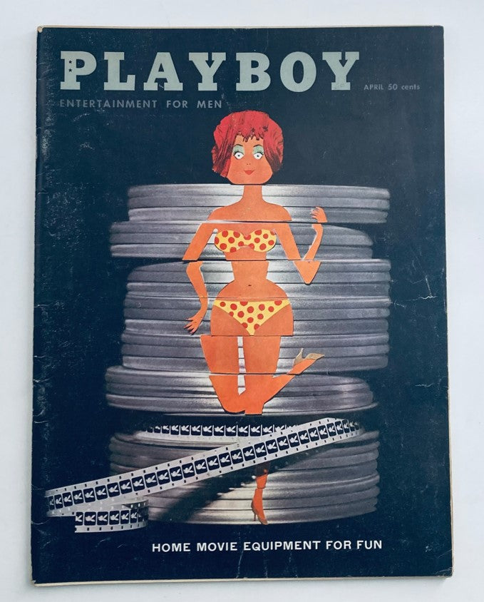 VTG Playboy Magazine April 1960 Playboy Linda Gamble w Centerfold No Label