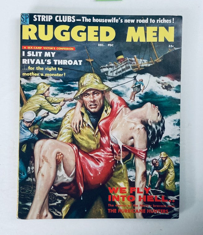 VTG Rugged Men Magazine December 1958 Vol 2 No. 2 We Fly Into Hell No Label