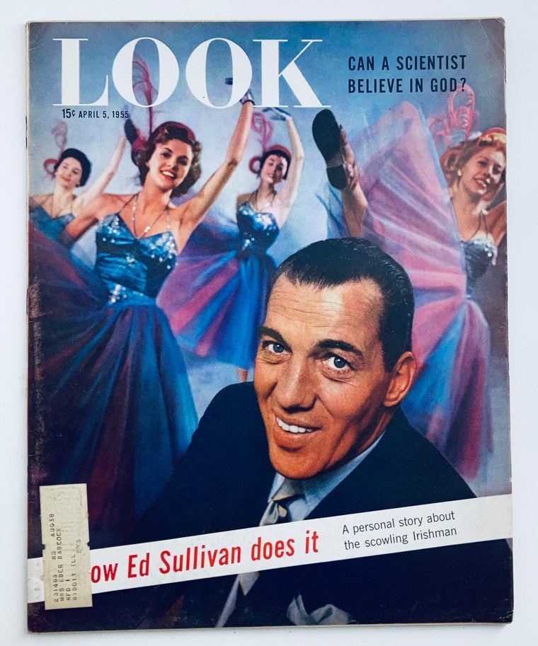 VTG Look Magazine April 5 1955 Vol 19 No. 7 Ed Sullivan and Proud Papa