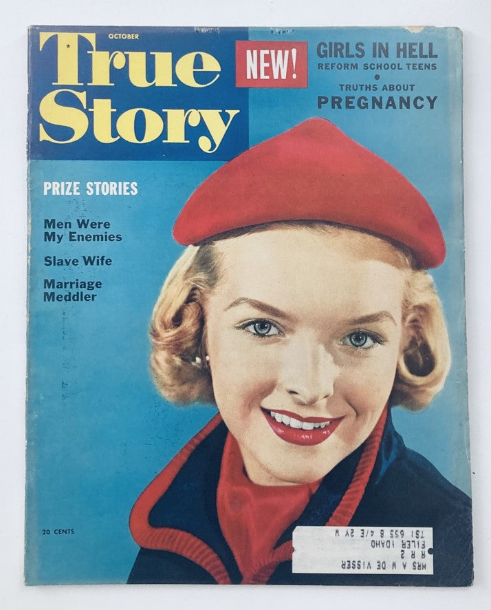 VTG True Story Magazine October 1953 Vol 69 No. 3 Lois Gunas Cover Girl