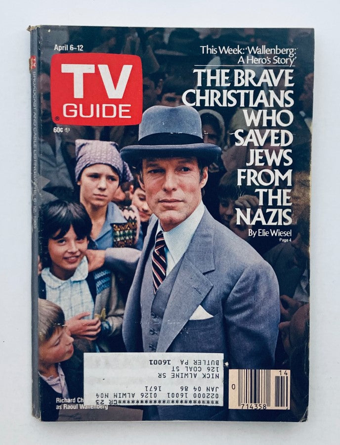 TV Guide Magazine April 6 1985 Richard Chamberlain Pittsburgh Metro Ed.