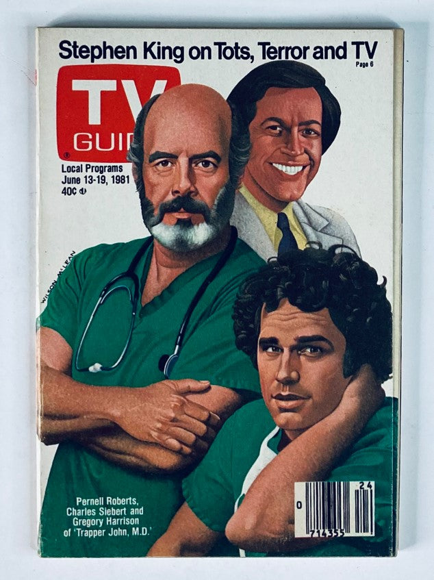 TV Guide Magazine June 13 1981 #1472 Pernell Roberts Nashville Ed. No Label