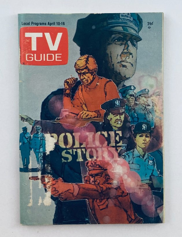 TV Guide Magazine April 10 1976 #1202 Police Story Northern Florida Ed.