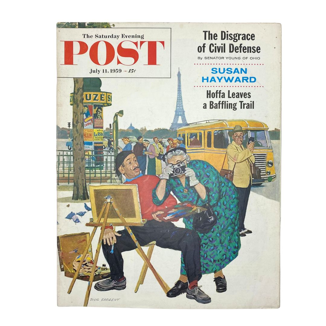 Saturday Evening Post Magazine July 11 1959 Mr. & Mrs. Snapp - Sargent No Label