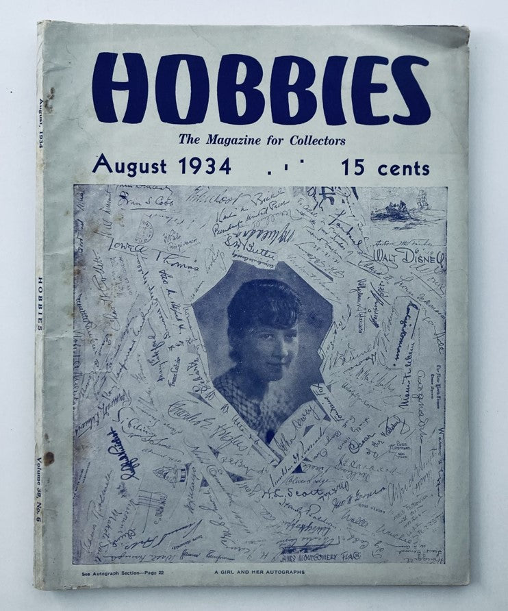 VTG Hobbies Magazine August 1934 Vol 39 No. 6 Trade-Markology No Label