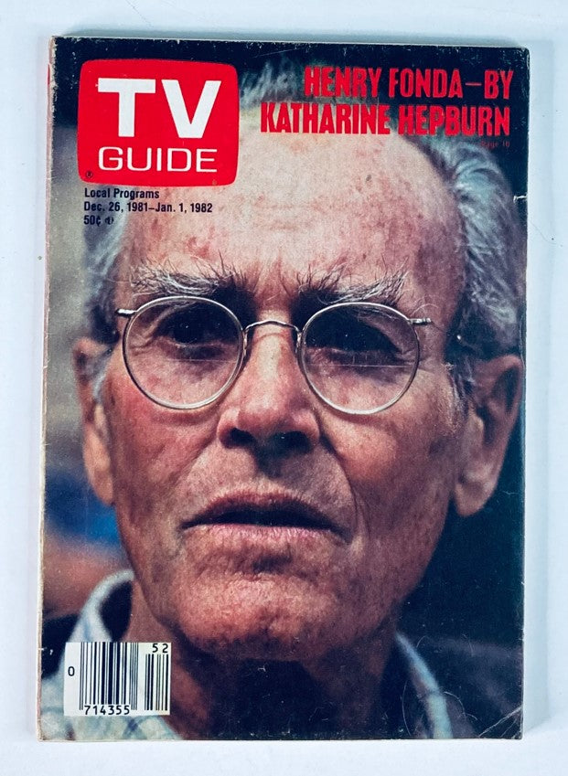 TV Guide Magazine December 26 1981 #1500 Henry Fonda Nashville Ed. No Label