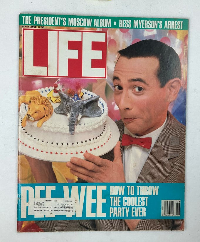 RES* VTG Life Magazine August 1988 Vol 11 No. 9 Pee-Wee Herman & Summit Album