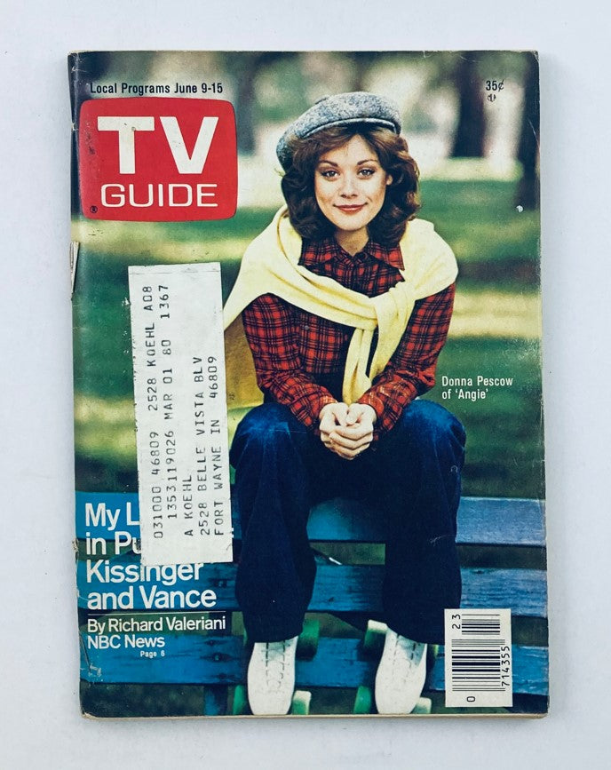 TV Guide Magazine June 9 1979 #1367 Donna Pescow of Angie Northern IN Ed.