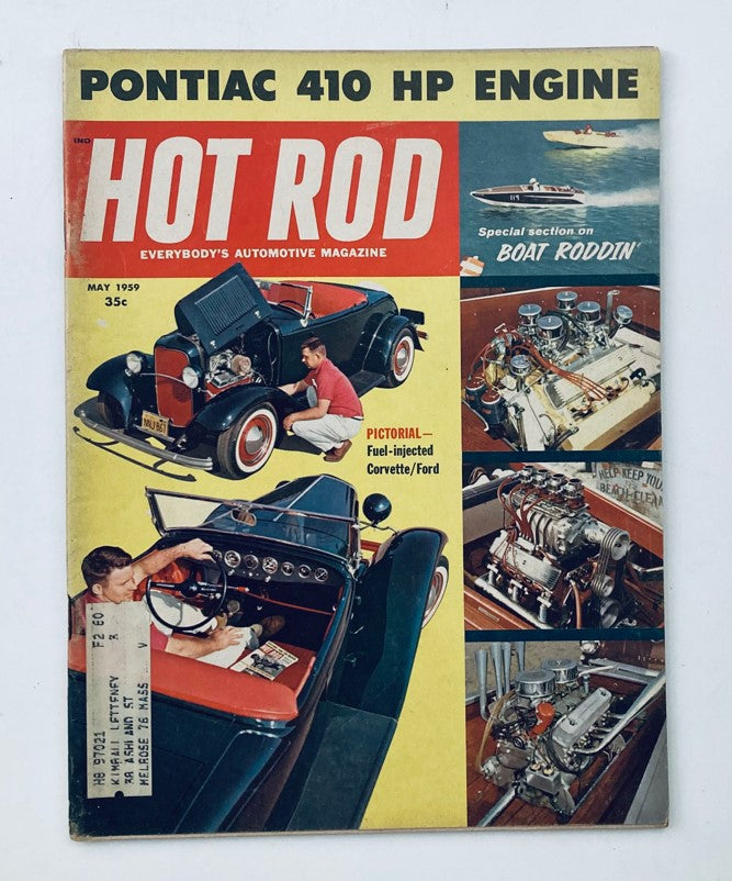 VTG Hot Rod Magazine May 1959 Vol 12 No. 5 Fuel-Injected Corvette / Ford