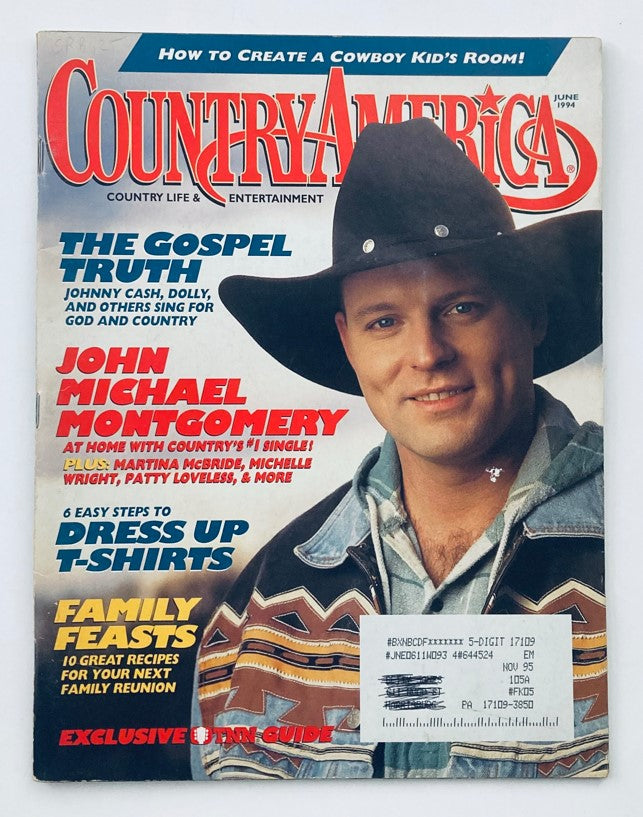 Country America Magazine June 1994 John Michael Montgomery & Johnny Cash