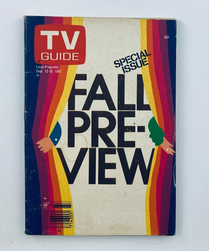 TV Guide Magazine September 12 1981 Fall Preview Nashville Ed. No Label