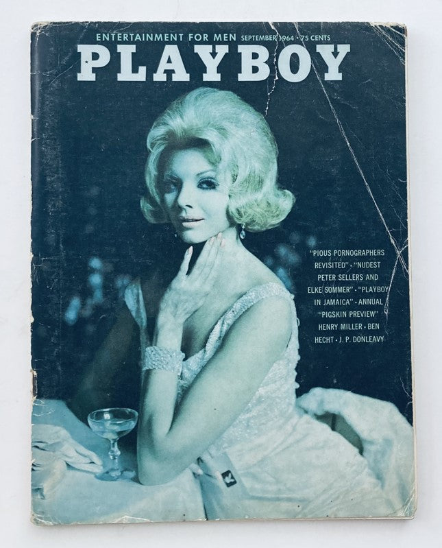 VTG Playboy Magazine September 1964 Playmate Astrid Schulz w Centerfold No Label