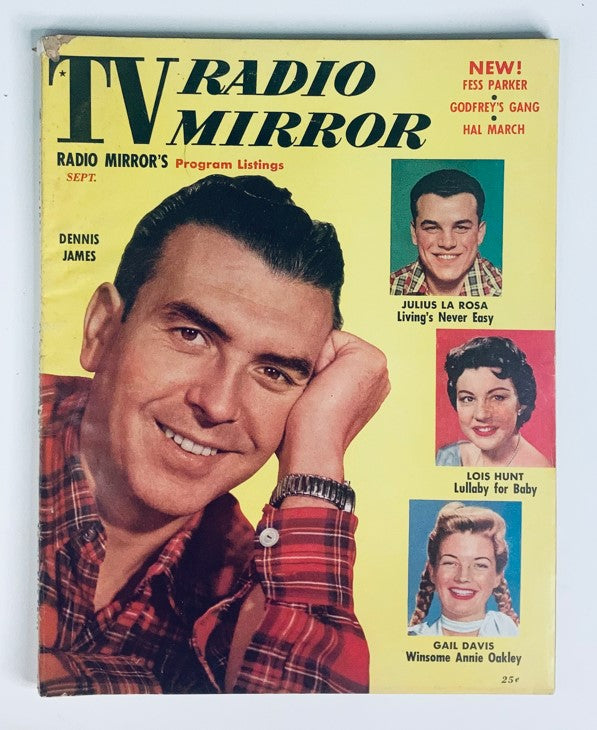 VTG TV Radio Mirror Magazine September 1955 Vol 44 #4 Dennis James No Label