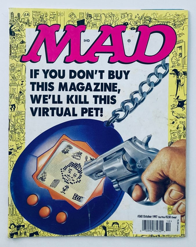 Mad Magazine October 1997 #362 Tamagotchi 4.0 VG Very Good No Label