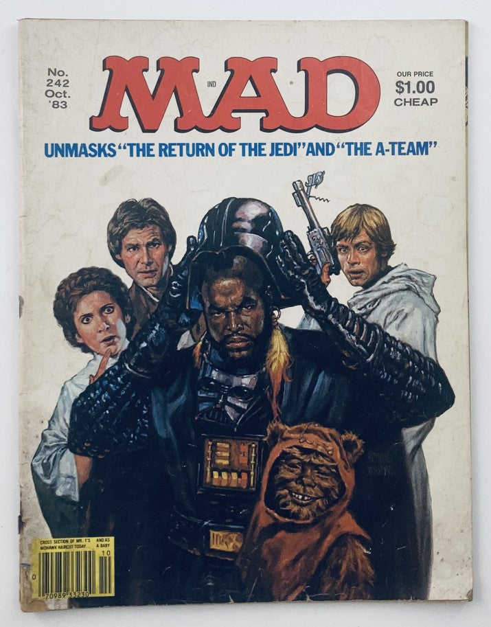 Mad Magazine October 1983 No. 242 The Return of The Jedi 2.0 Good No Label