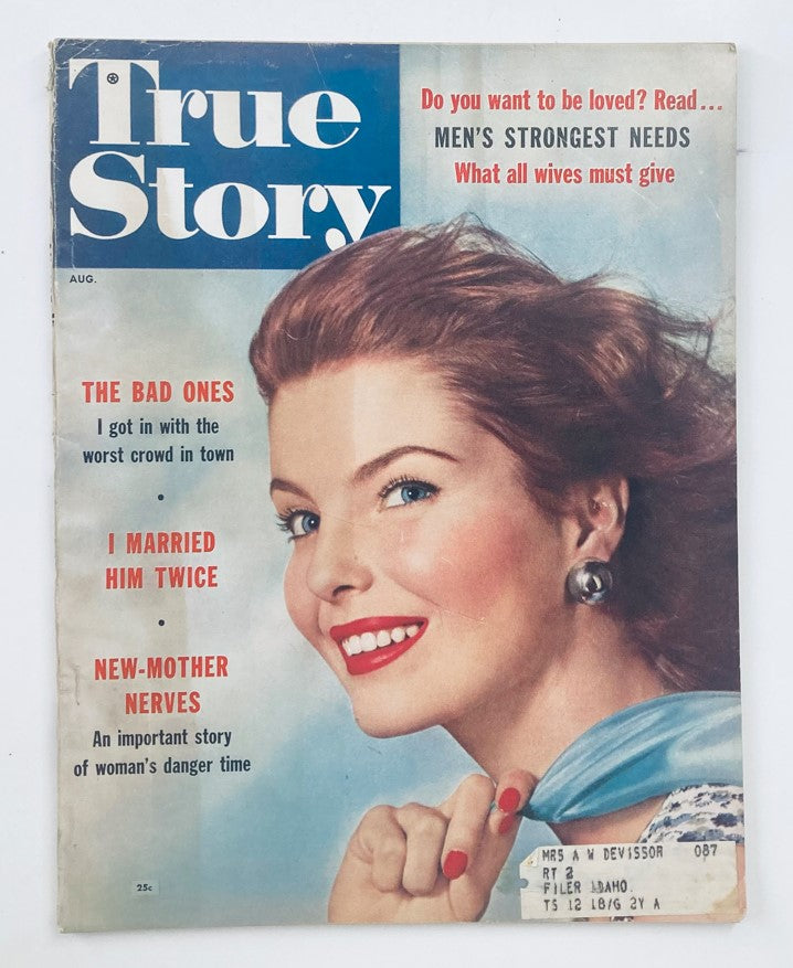 VTG True Story Magazine August 1956 Vol 75 No. 1 A Room with Running Water