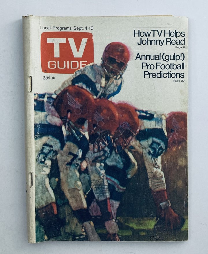 TV Guide Magazine September 4 1976 Pro Football WA-Baltimore Ed. No Label