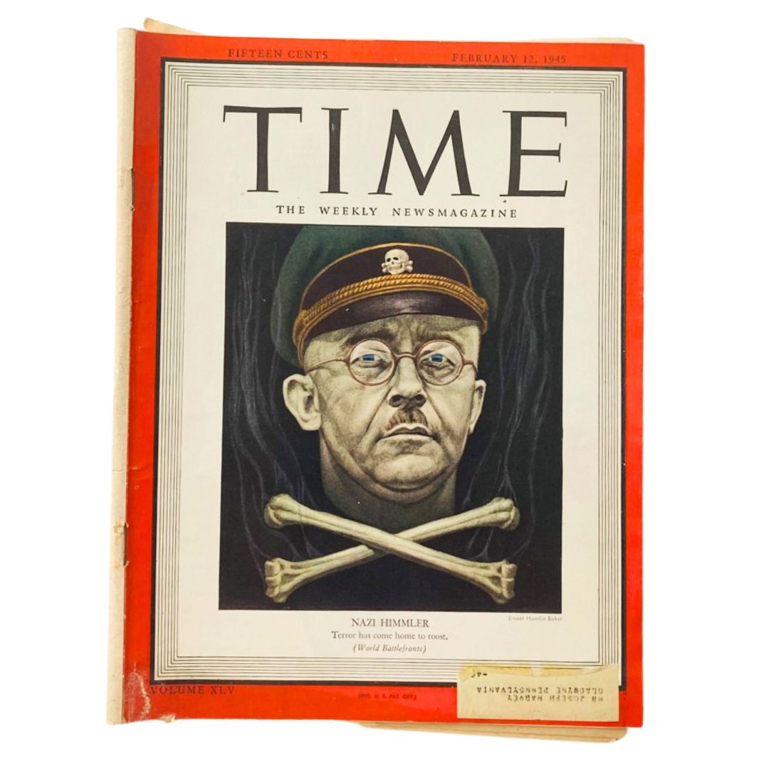 VTG Time Magazine February 12 1945 Vol 45 No. 7 Nazi Heinrich Himmler