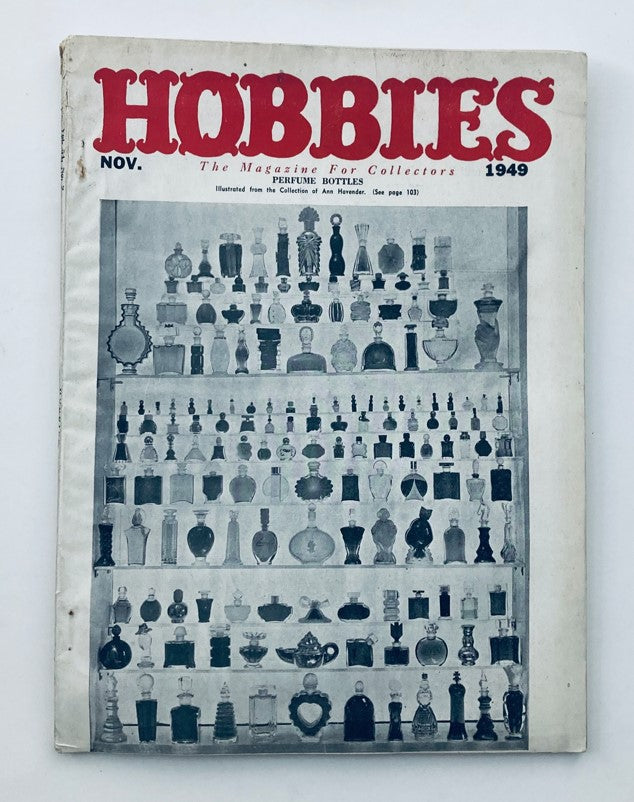 VTG Hobbies Magazine November 1949 Perfume Bottles of Ann Havender No Label