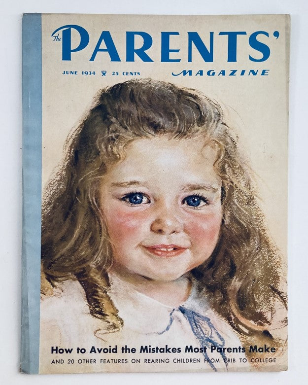 VTG The Parents' Magazine June 1934 Out of the Mouths of Babes No Label