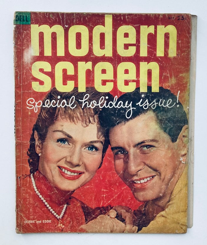 VTG Modern Screen Magazine December 1957 Debbie Reynolds, Eddie Fisher No Label