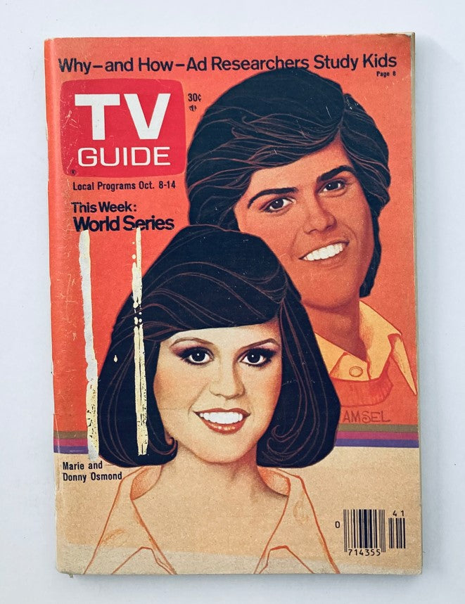 TV Guide Magazine October 8 1977 #1280 Marie & Donny Osmond New Hampshire Ed.