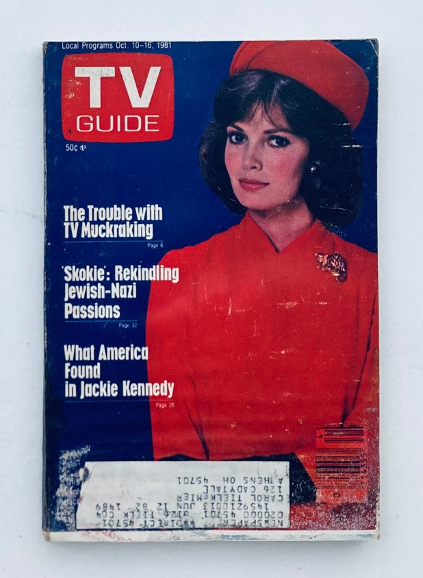 TV Guide Magazine October 10 1981 Jaclyn Smith MISSING Ed.