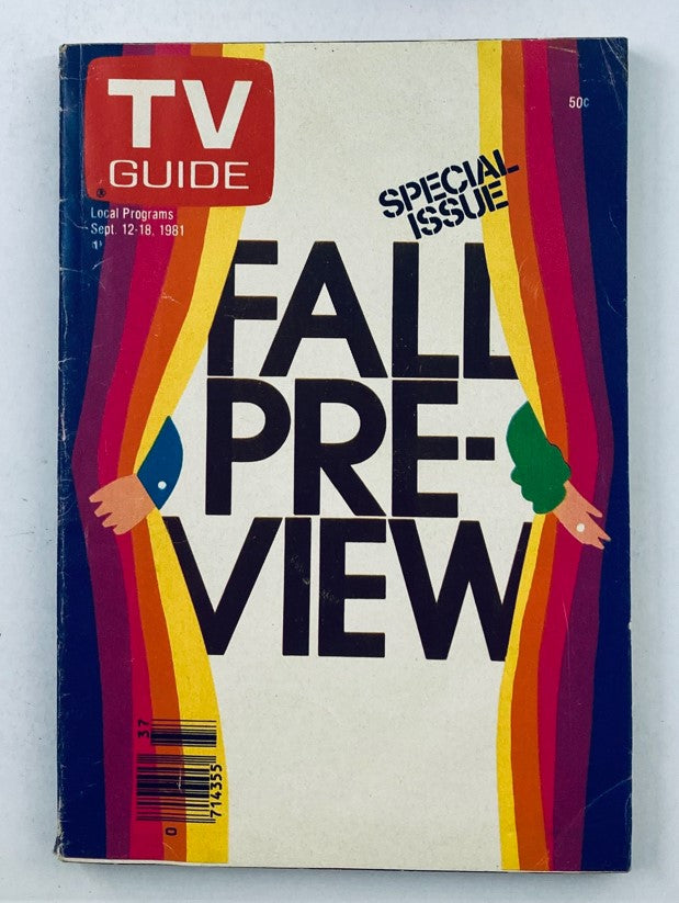 TV Guide Magazine September 12 1981 Fall Preview Kentucky Ed. No Label