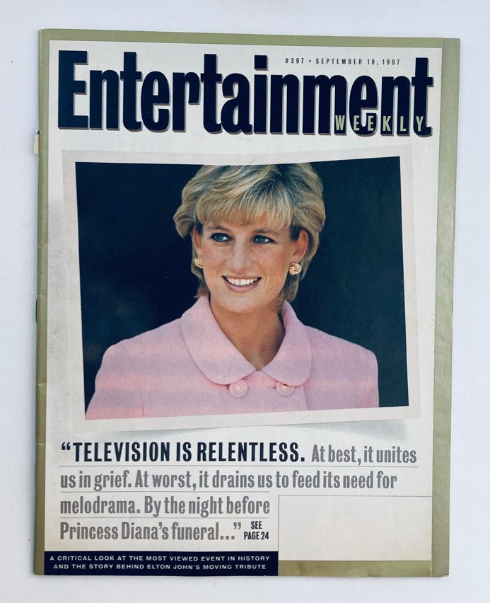 Entertainment Weekly Magazine September 19 1997 #397 Princess Diana No Label