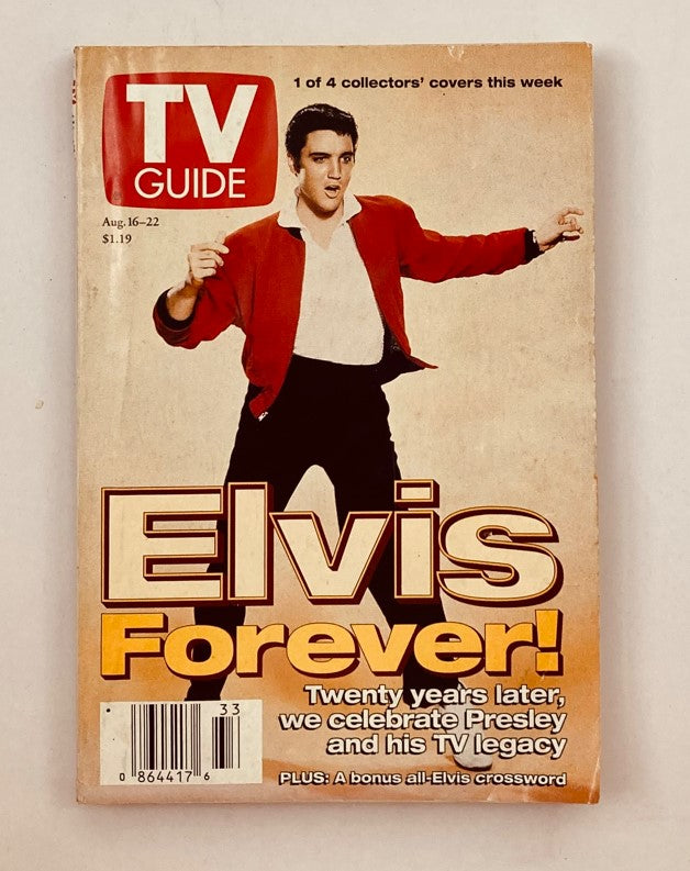 TV Guide Magazine August 16 1997 Elvis Presley Collector Cincinnati Ed. No Label