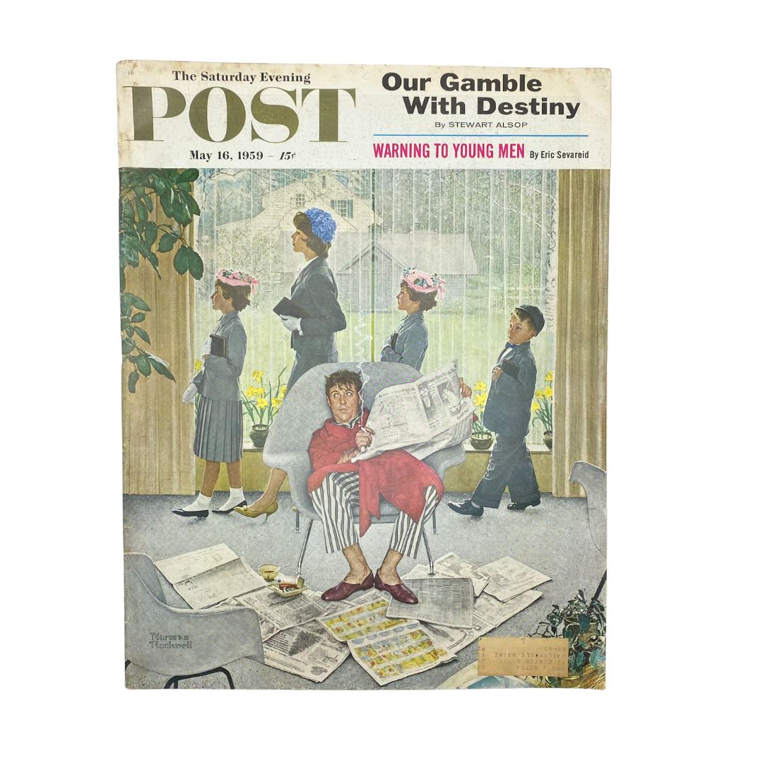 Saturday Evening Post Magazine May 16 1959 Last Six Sundays - Norman Rockwell