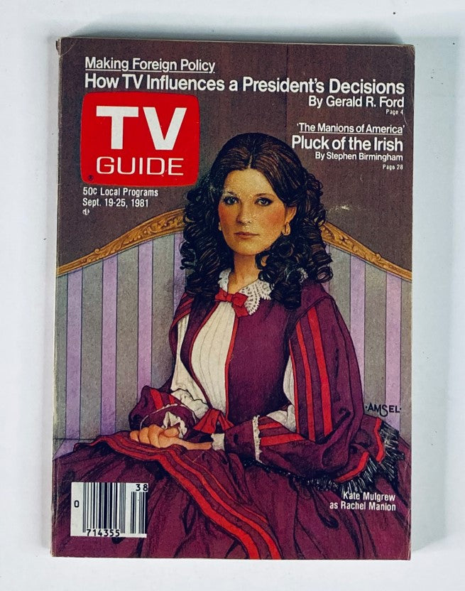 TV Guide Magazine September 19 1981 Kate Mulgrew Nashville Ed. No Label