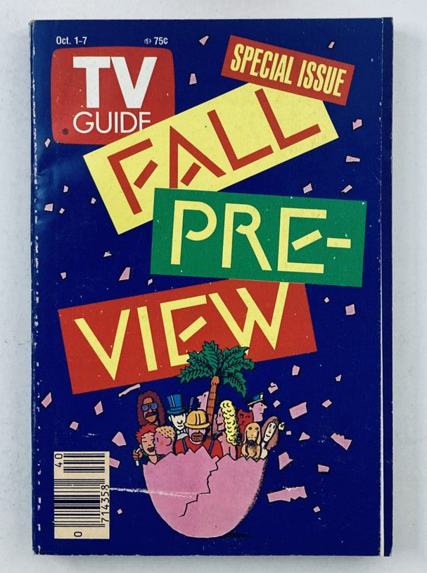 TV Guide Magazine October 1 1988 Fall Preview WA-Baltimore Ed. No Label