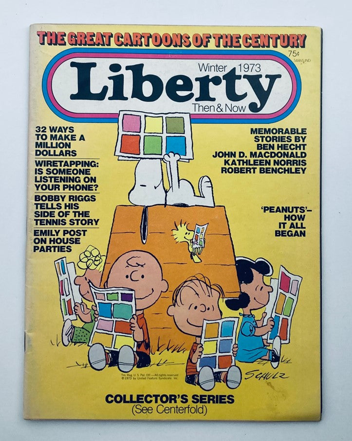 Liberty Magazine Then & Now Winter 1973 Peanuts How It All Begun No Label