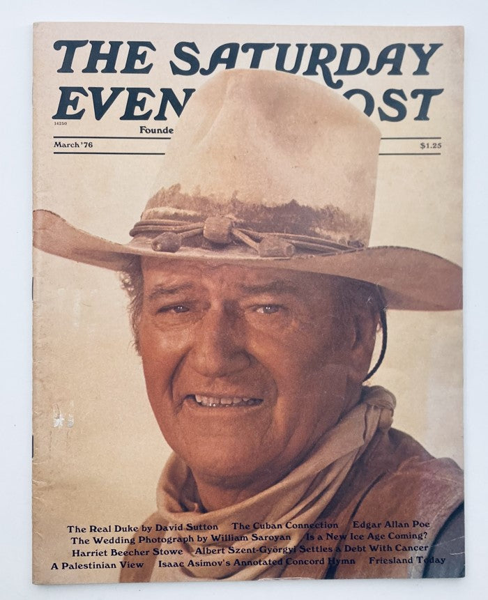 The Saturday Evening Post March 1976 Vol 248 No. 2 John Wayne No Label