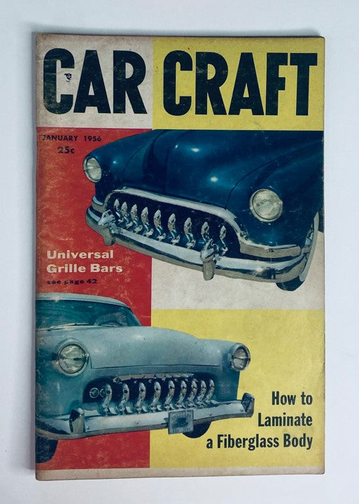 VTG Car Craft Magazine January 1956 Vol 3 No. 8 Universal Grille Bars No Label