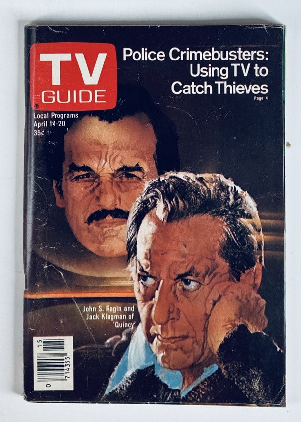 TV Guide Magazine April 14 1979 John Ragin & Jack Klugman NJ-PA Ed. No Label