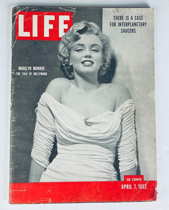 RES* VTG Life Magazine April 7 1952 Vol 32 No. 14 Marilyn Monroe No Label