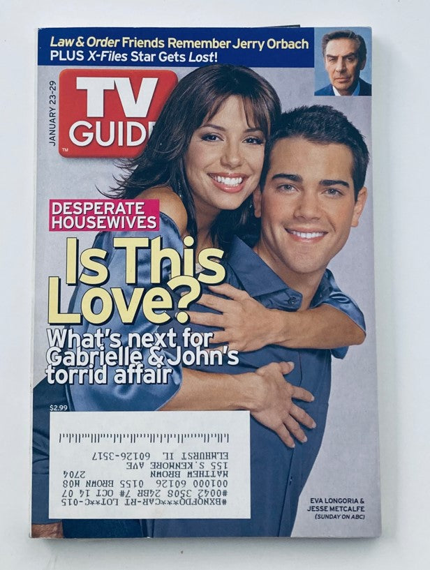 TV Guide Magazine January 23 2005 Eva Longoria, Jess Metcalfe Chicago Metro Ed.