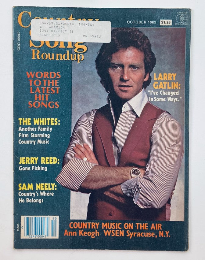 VTG Country Song Roundup Magazine October 1983 Larry Gatlin and Jerry Reed