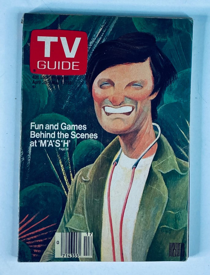 TV Guide Magazine April 25 1981 #1465 Alan Alda Nashville Ed. No Label