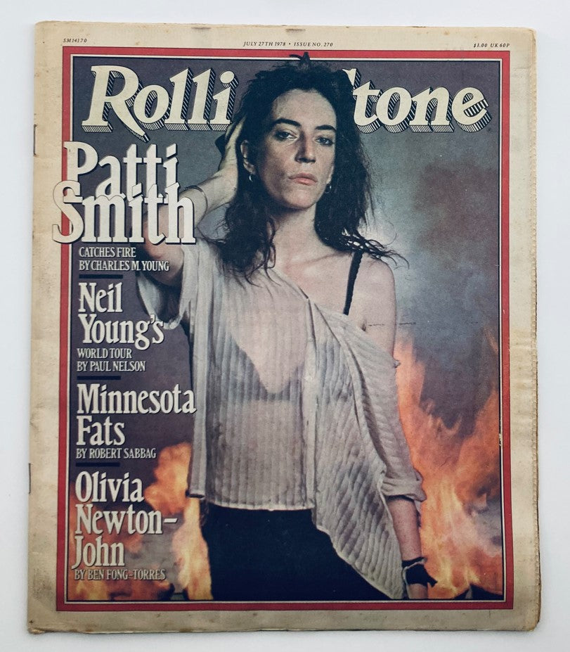 VTG Rolling Stone Magazine July 27 1978 No. 270 Patti Smith Cover No Label